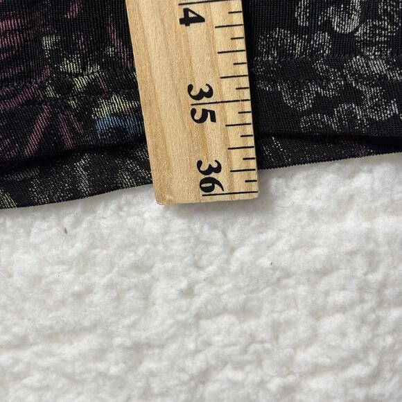 Vtg French Laundry Skirt Women Sz S Black Maxi Floral Boho Cottage Fairy 90s Y2K - Picture 8 of 8